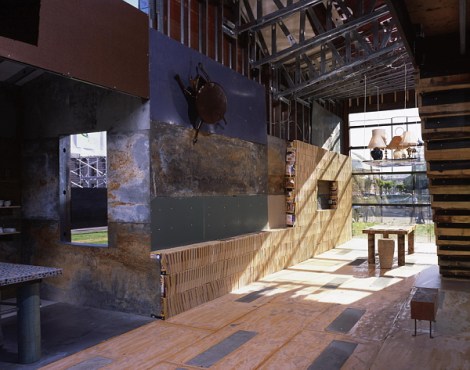 ScrapHouse interior (Photo by Cesar Rubio copyright Public Architecture 2005)