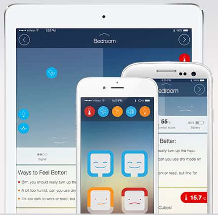 CubeSensors data easily managed on your smartphone